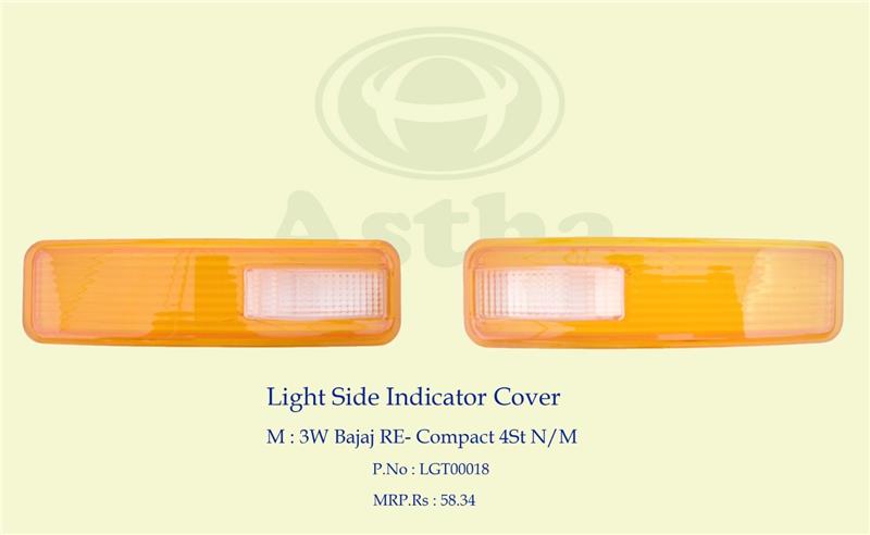 Light Side Indicator Cover 3W Bajaj RE-Compact 4St N/M